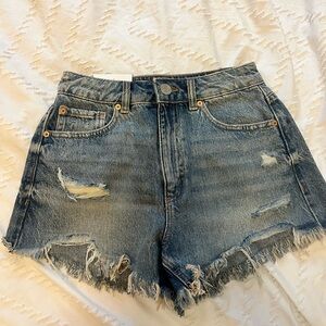 Distressed Denim Women Shorts